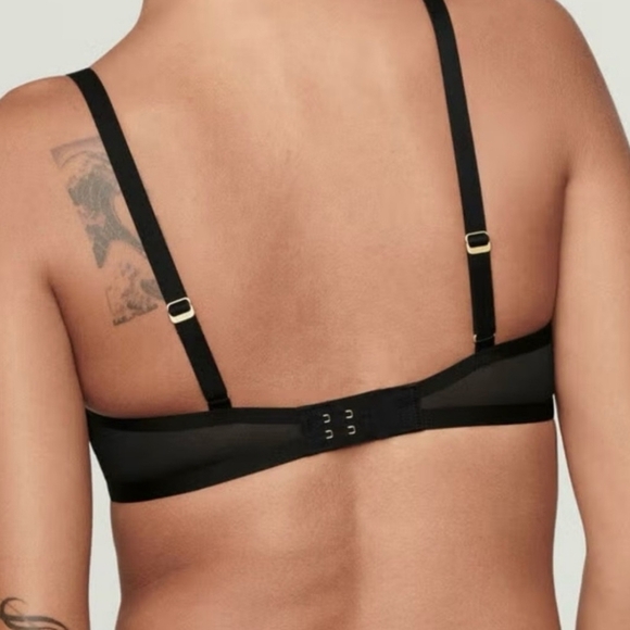 Cupp The Plunge Mesh Bra Size 34G In Black. - Picture 3 of 15